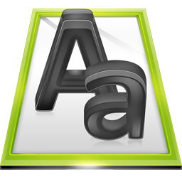 Font File Icon 256x256 png